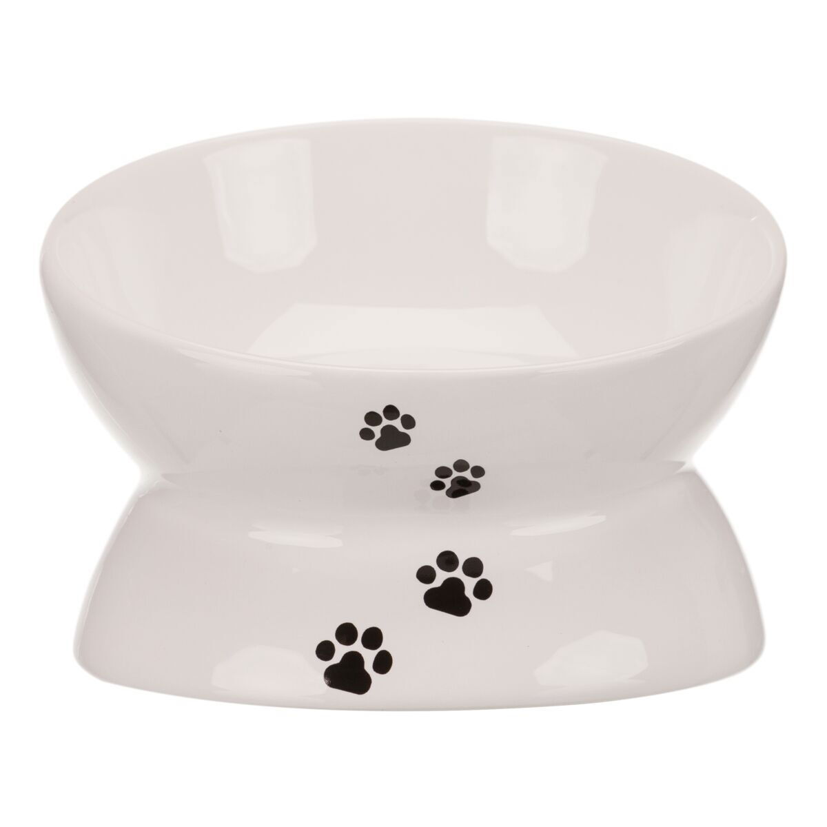 TRIXIE Skål, upphöjd, keramik, vit