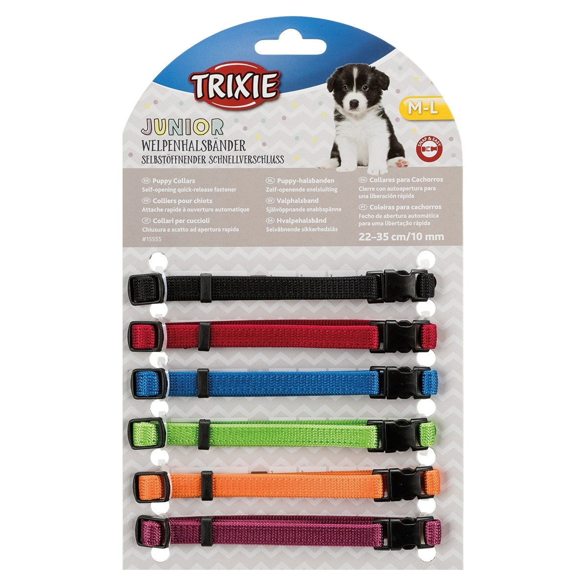 Trixie Valphalsband 6-pack