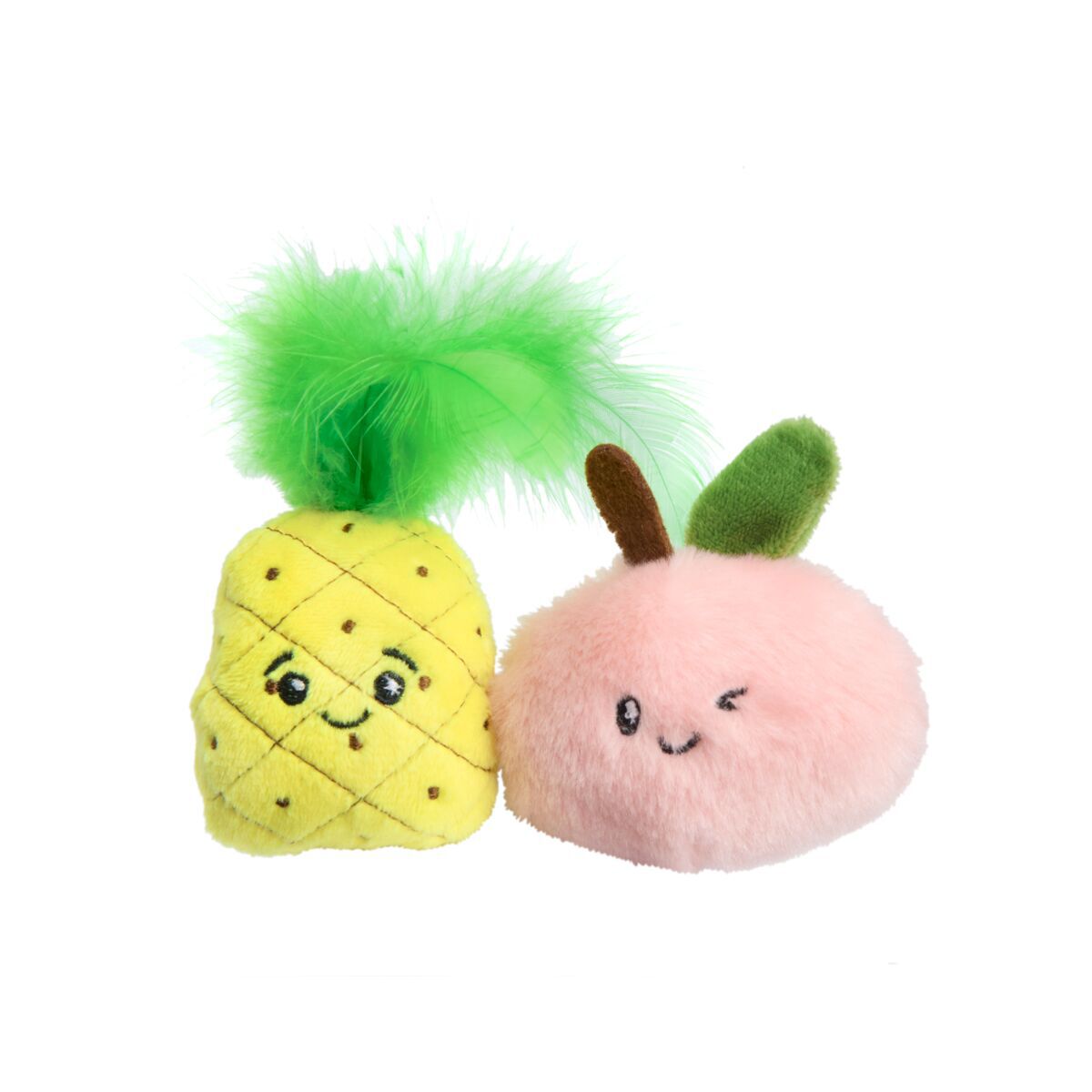 Little&Bigger Juicy Vibes Persika & Ananas Kattleksaker 2-pack