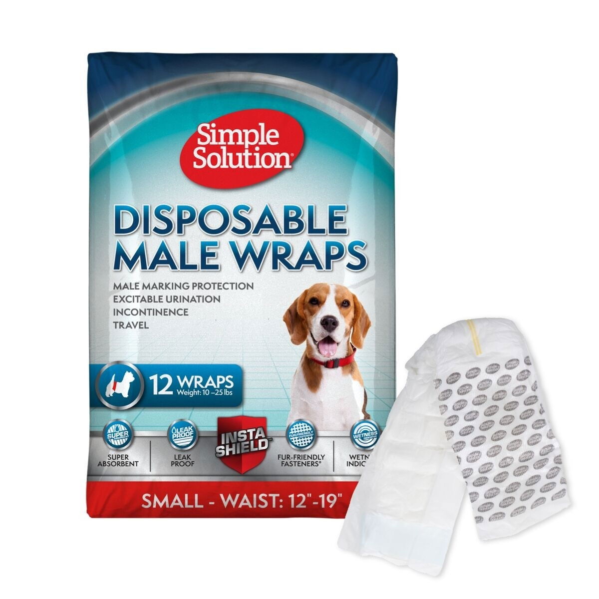 Simple Solution Disposable Male Wrap 12pcs