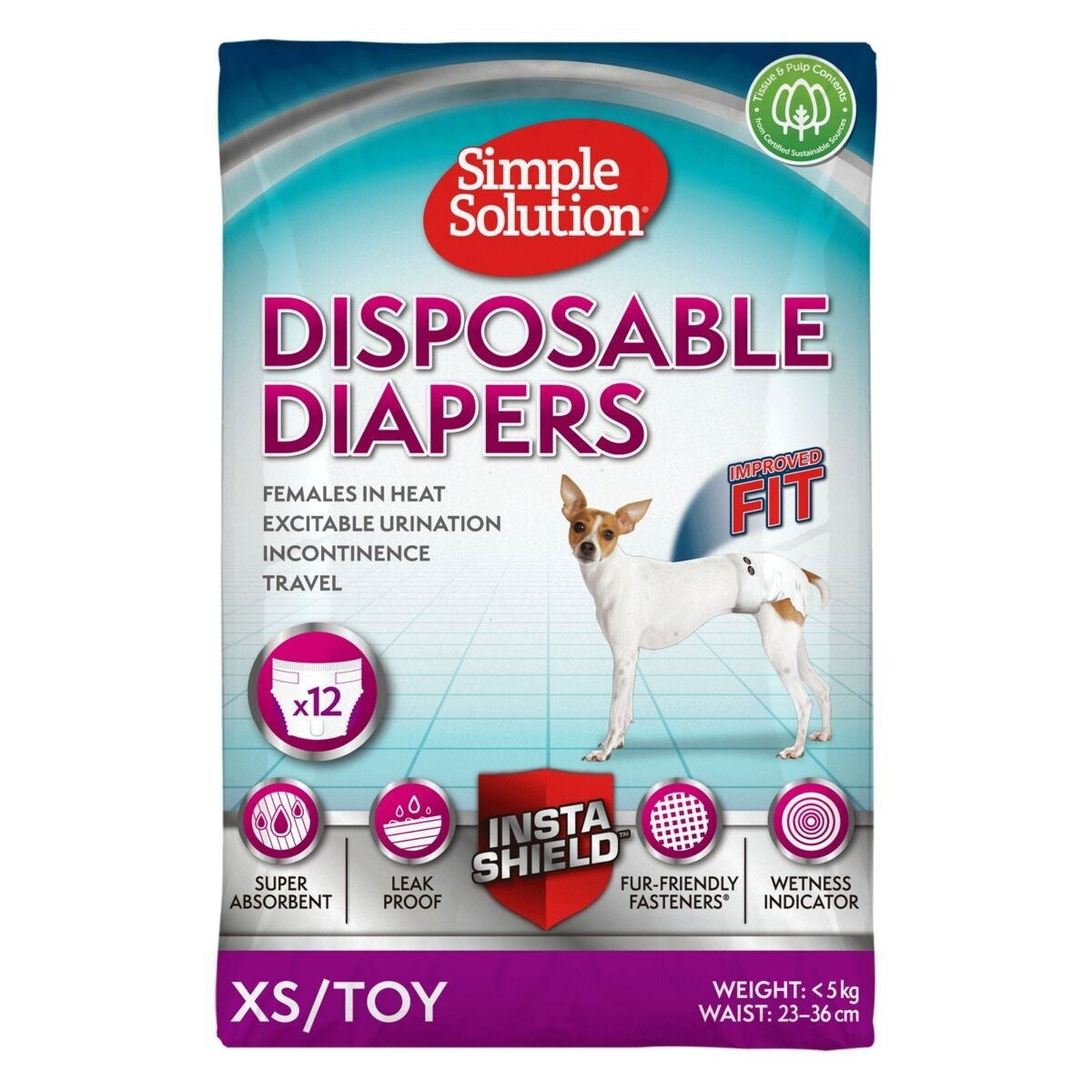 Simple Solution Disposable Diapers 12pcs