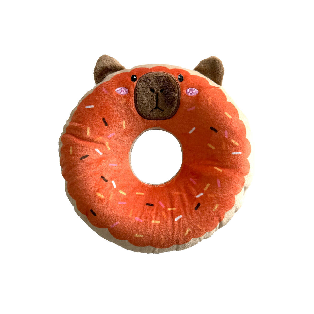 Bark-A-Boo Pumpkin Spice Kapybara Donut Hundleksak 21 cm