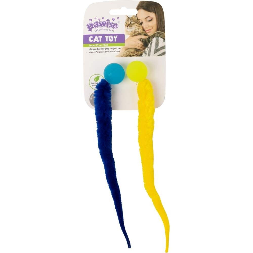 Pawise bouncing snake toy 2-pack assorted colors