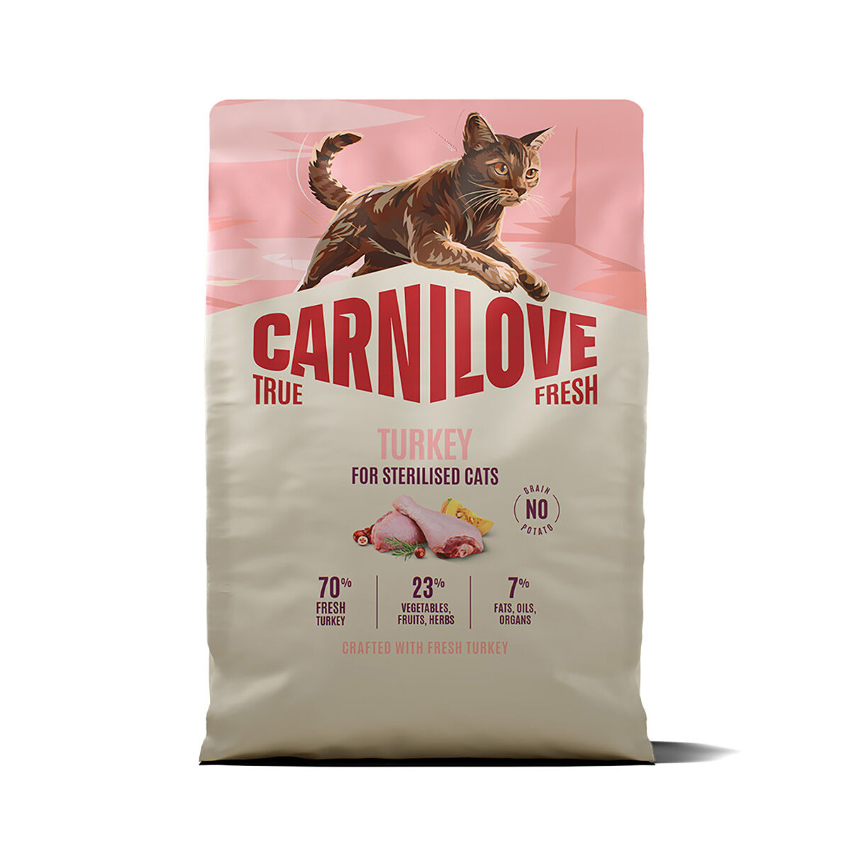 True Fresh Turkey Sterilised Torrfoder till Katt - 2 kg