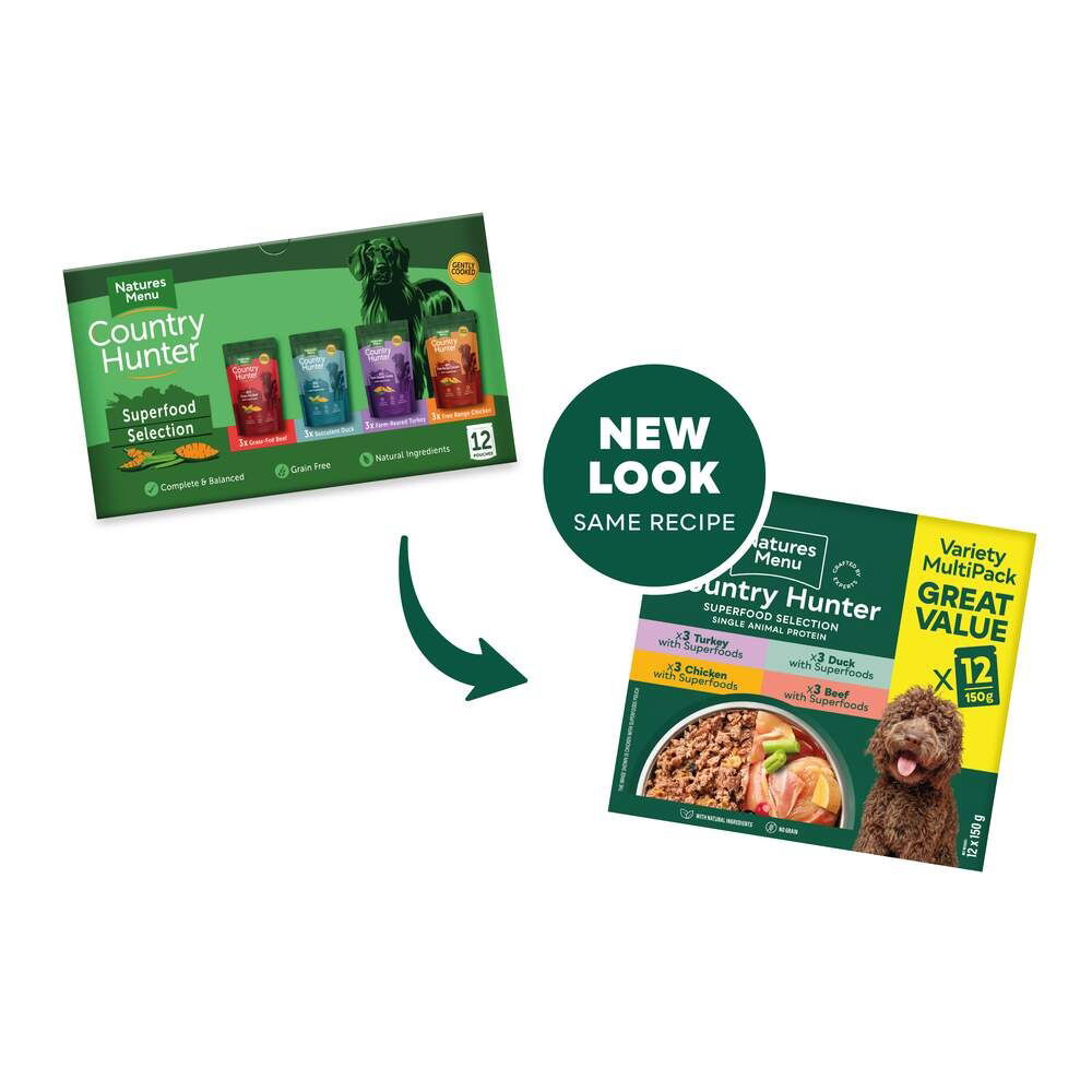 Natures:menu Country Hunter Dog Multipack 12 x 150 g