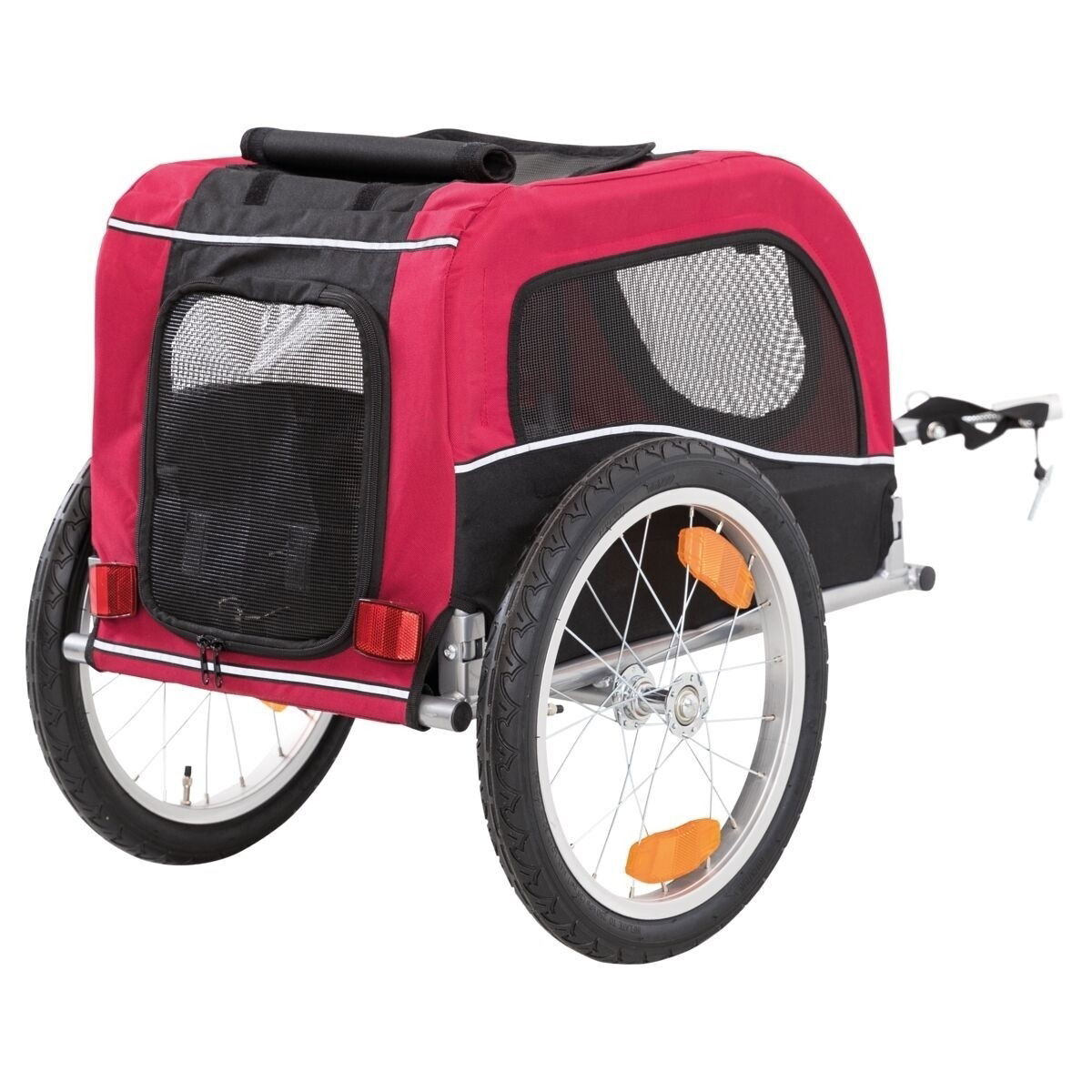 Trixie Cykelvagn  svart/röd