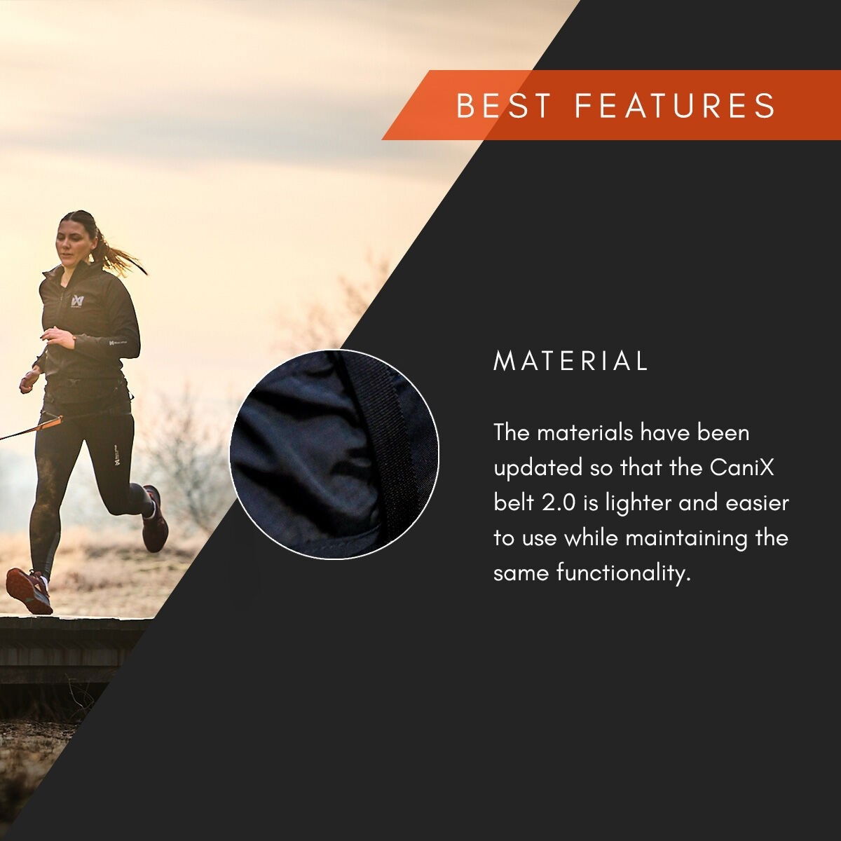 Non-stop dogwear Canix belt 2.0 black