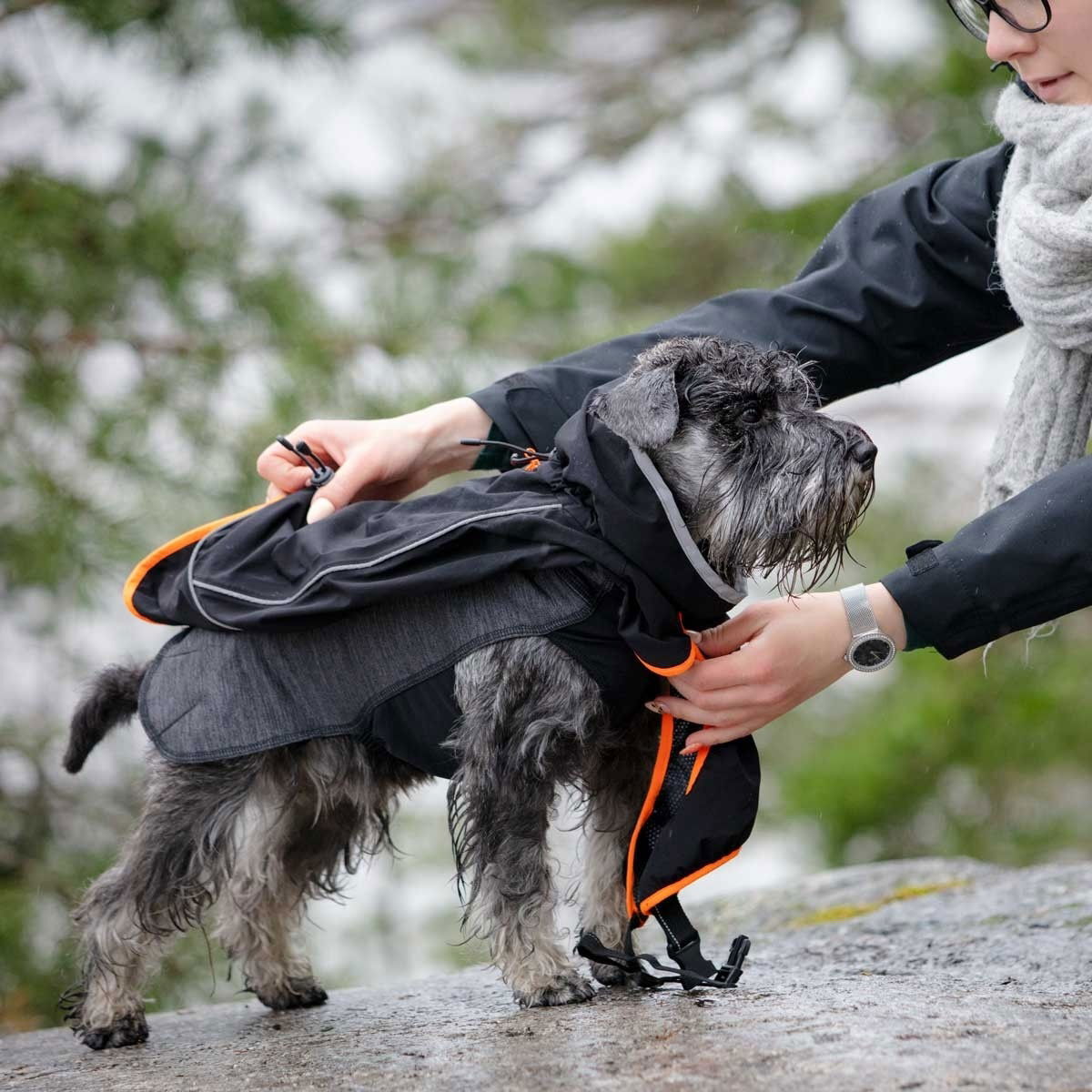 Feel Active Kiruna raincoat black