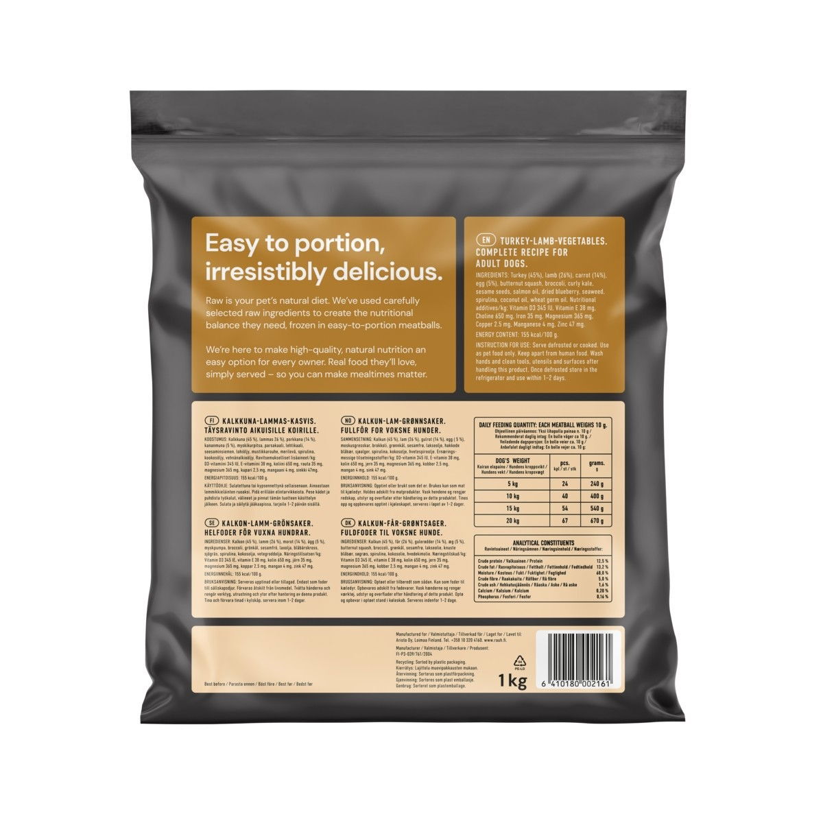 Nutriment by Rauh! Turkey&Lamb&Vegetable 1kg