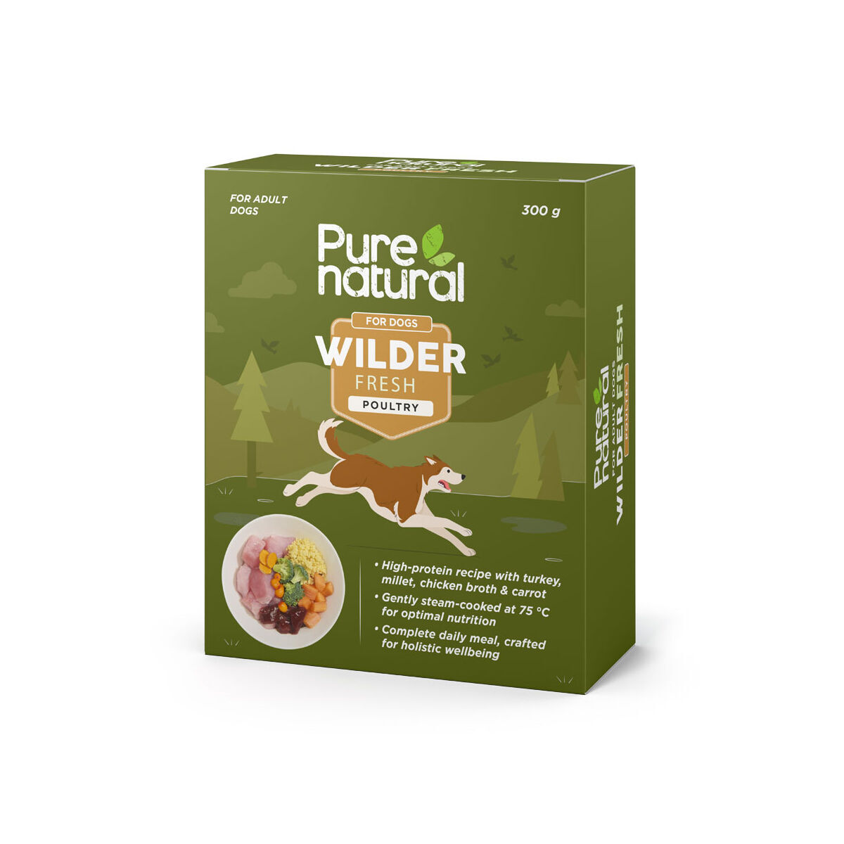 Purenatural Wilder Fresh Poultry Färskfoder till Hund 300 g