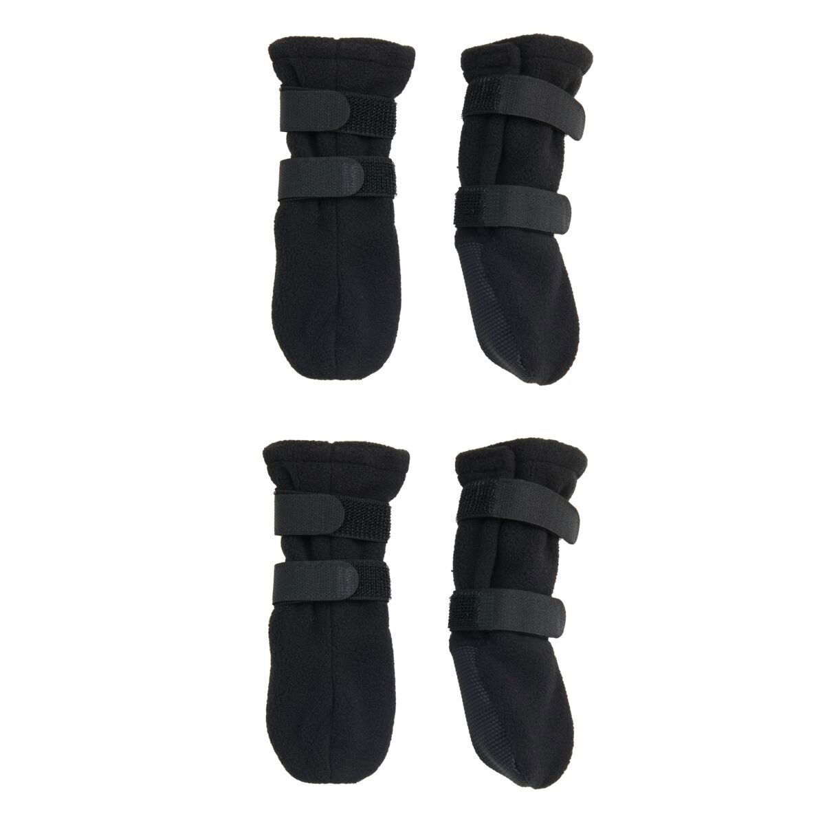 Basic Paws fleece boots black 4pcs