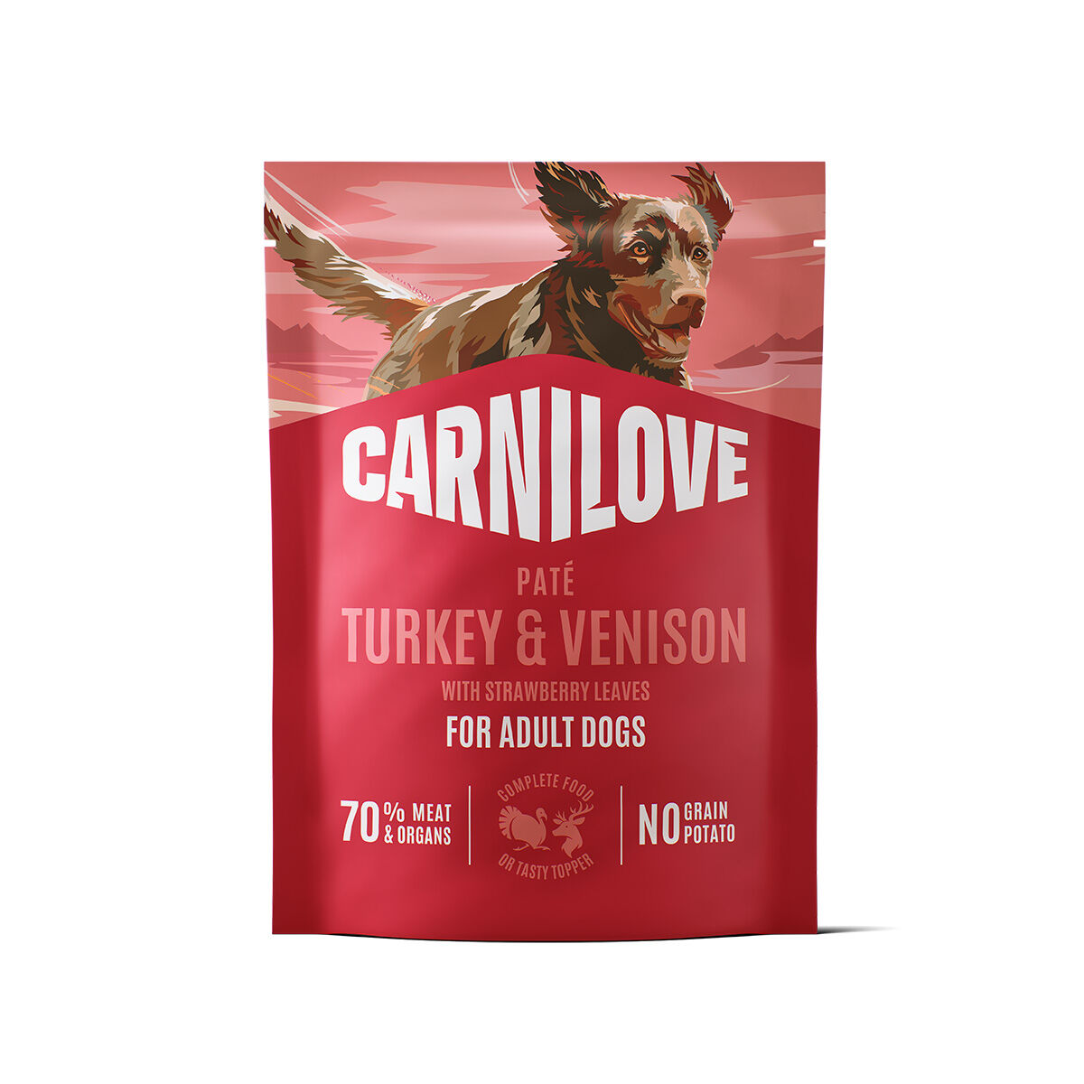 Carnilove Dog Adult Turkey & Venison with Strawberry Leaves Paté Våtfoder till Hund 300 g | Hund - Hundmat - Våtfoder till hund | DogStyle