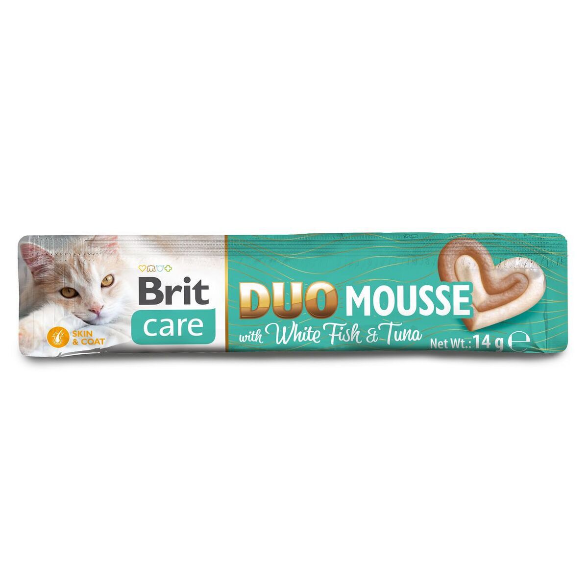 Brit Care Cat Creamy Duo Mousse Whitefish & Tuna Flytande Kattgodis 4x14 g