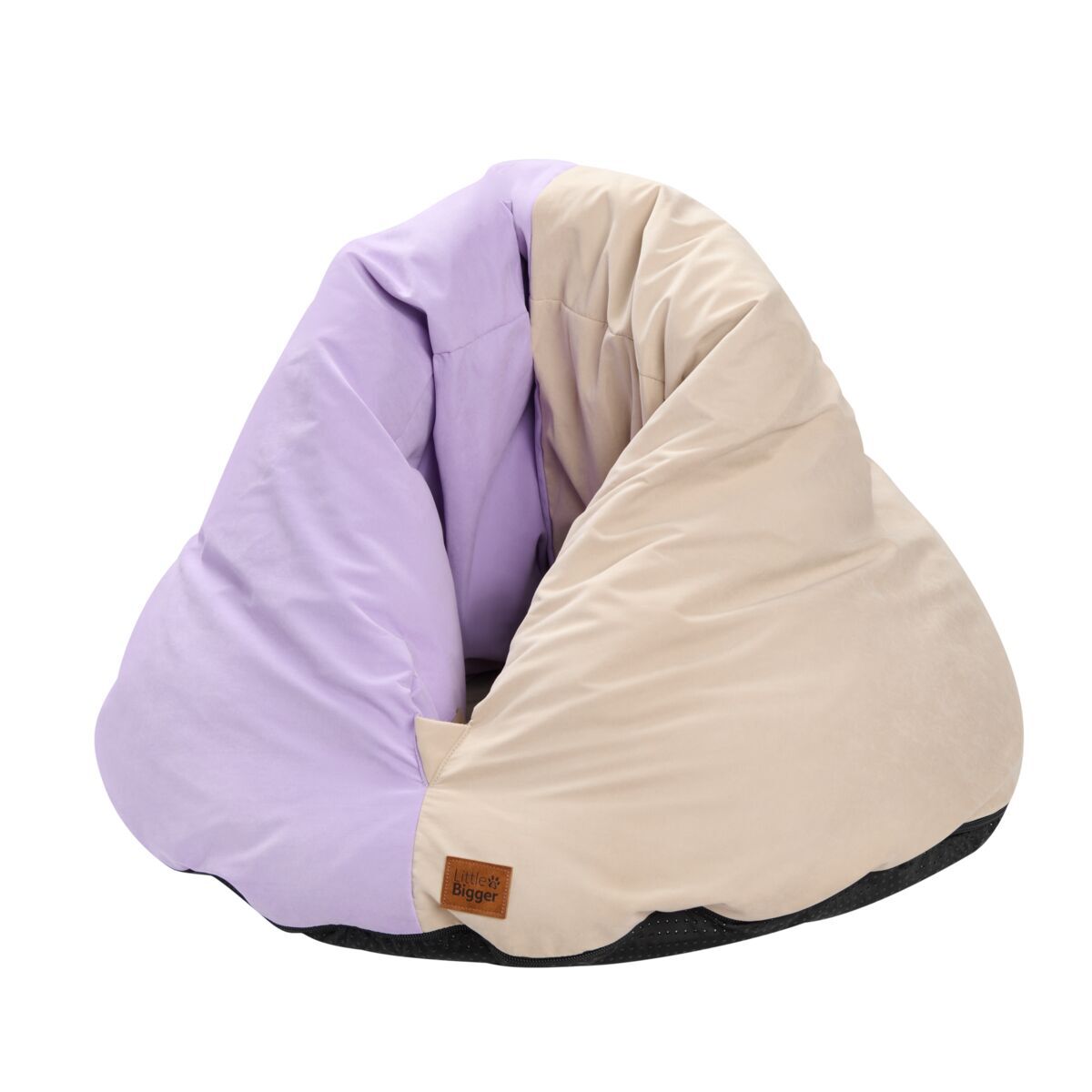 Little&Bigger Snuggly Triangel Kattigloo Lila/Beige