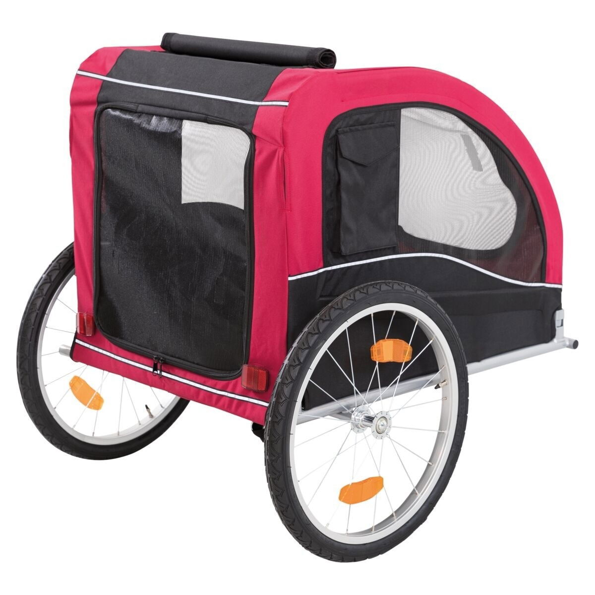 Trixie Cykelvagn  svart/röd 