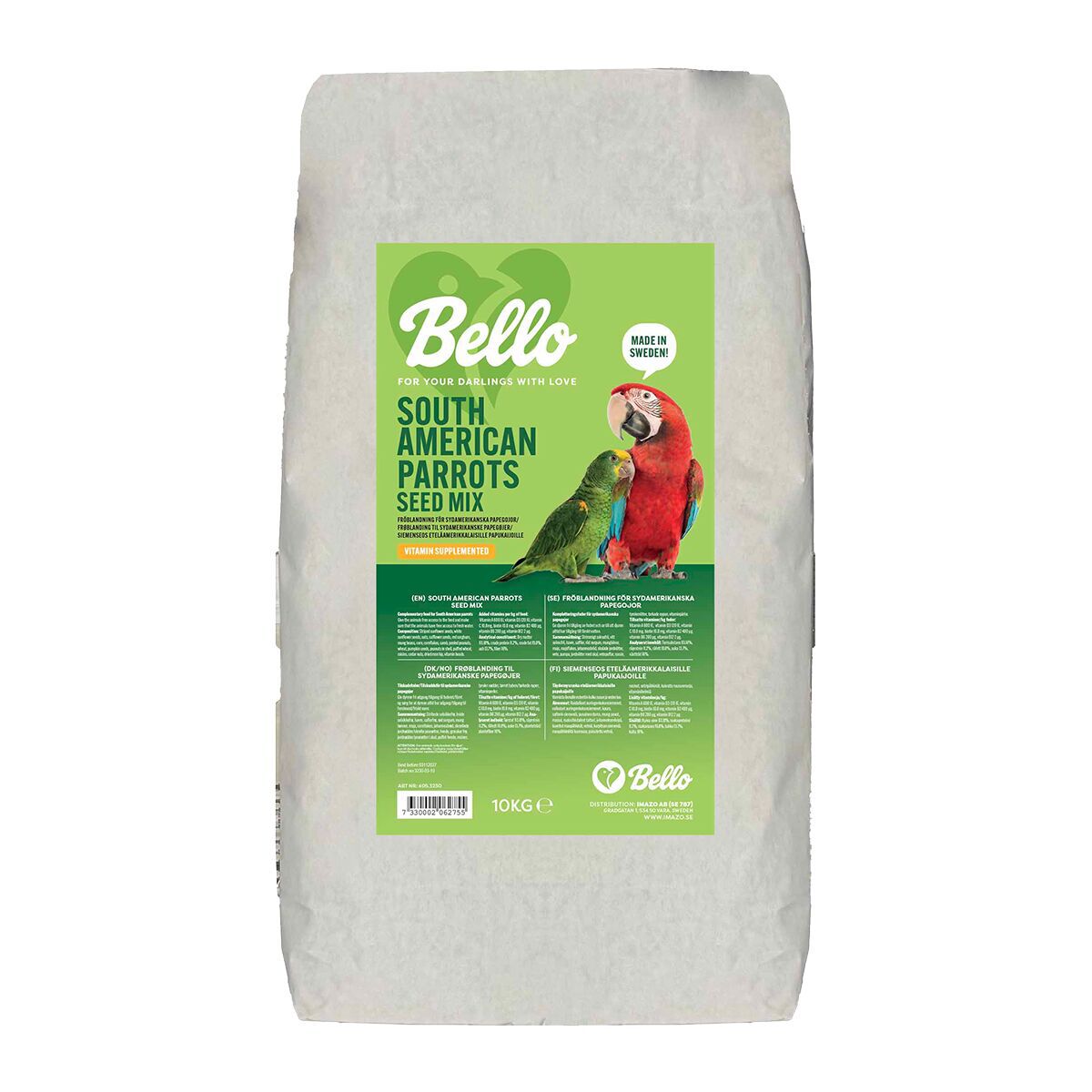 Bello South American Parrot Seed Mix Fågelmat till Sydamerikansk Papegoja | Övriga djur - Fågel - Fågelmat | DogStyle