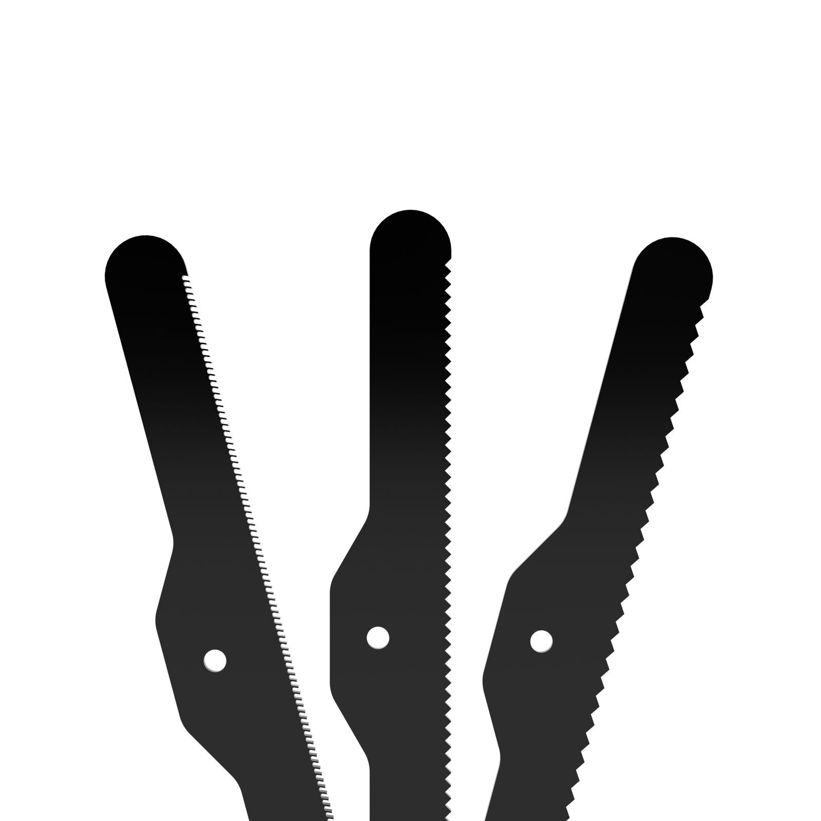 BB 3-pcs Spare Blades Set Black