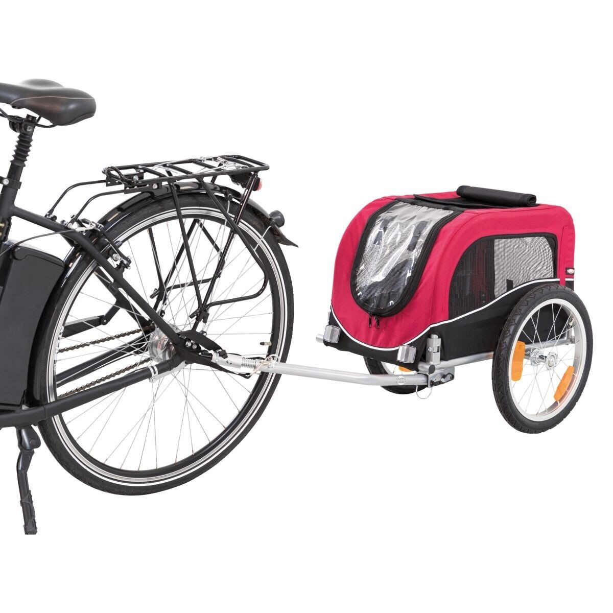 Trixie Cykelvagn  svart/röd 