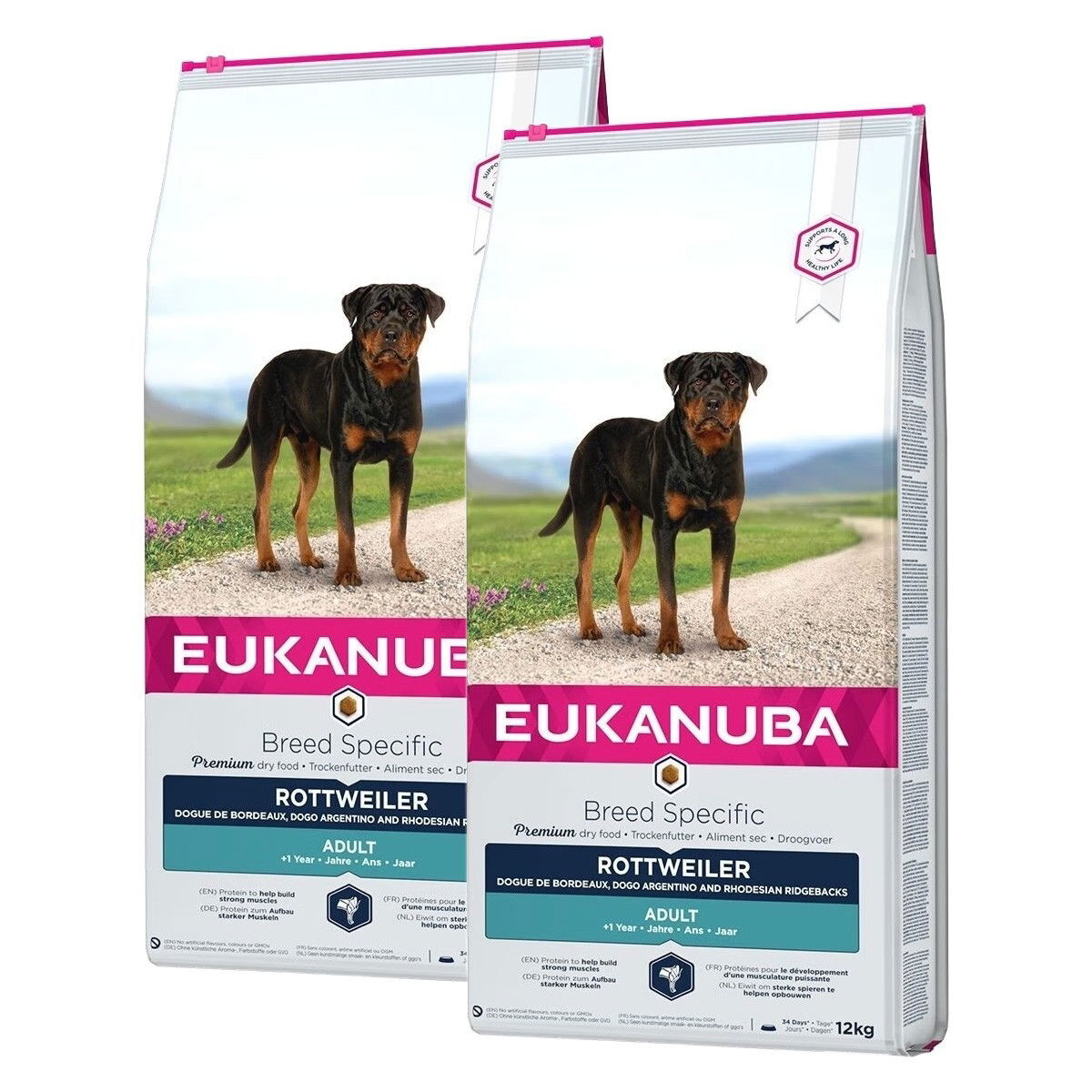 Eukanuba Specific Rottweiler 2 x 12 kg | Hund - Hundmat - Torrfoder till hund | DogStyle