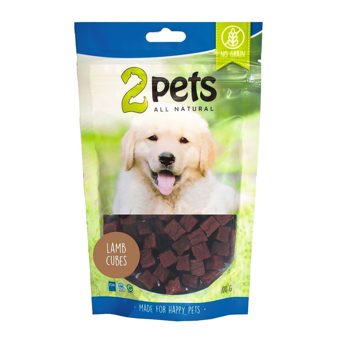 2pets Dogsnack Lamm Cubes
