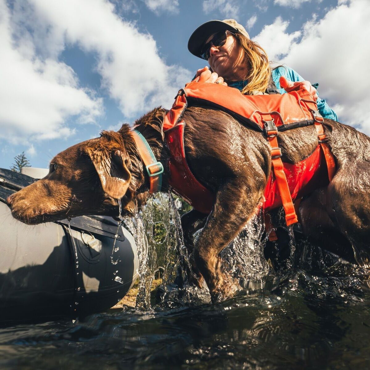 Ruffwear Confluence life jacket, Tangelo Orange