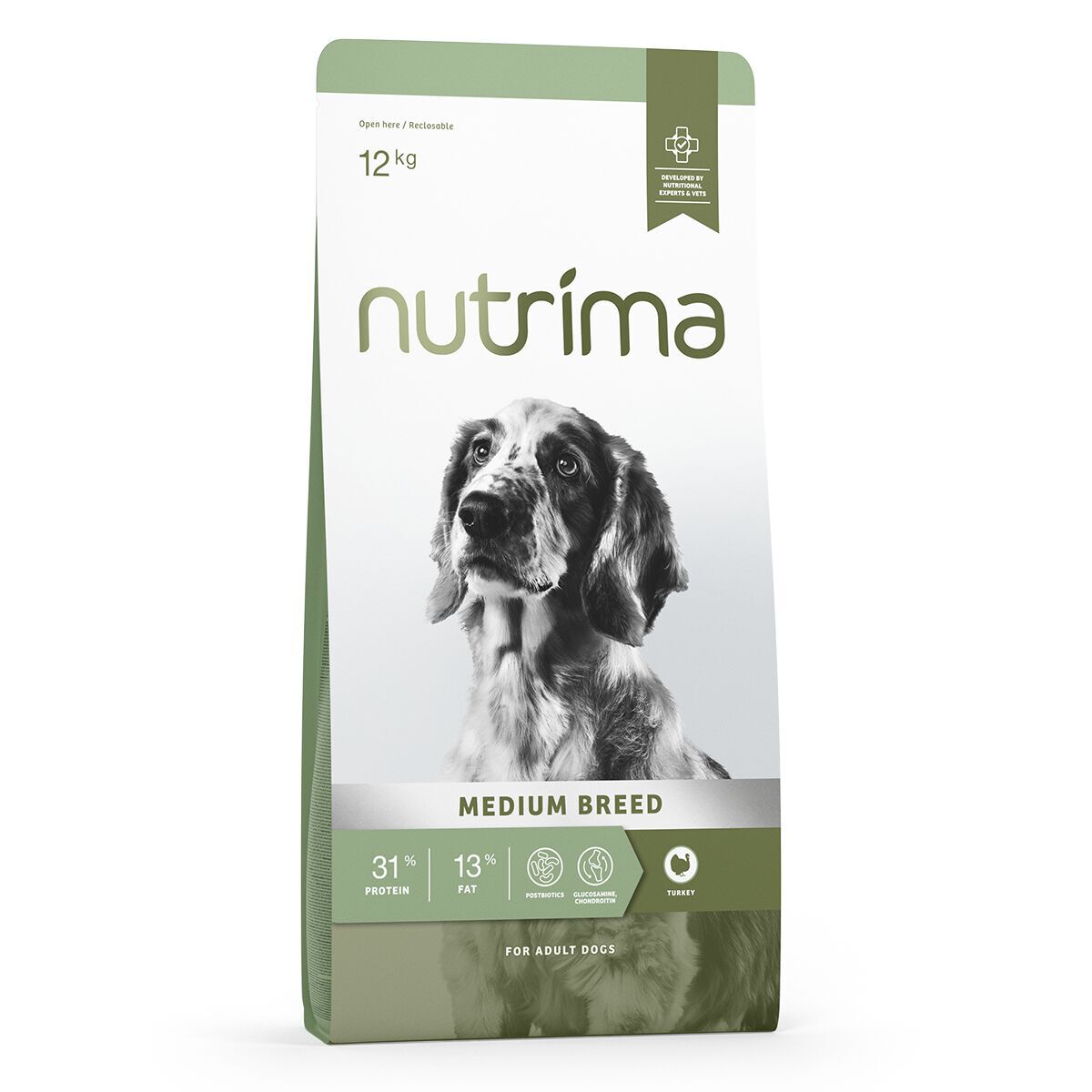 Nutrima Dog Adult Medium Breed Turkey Torrfoder till Hund