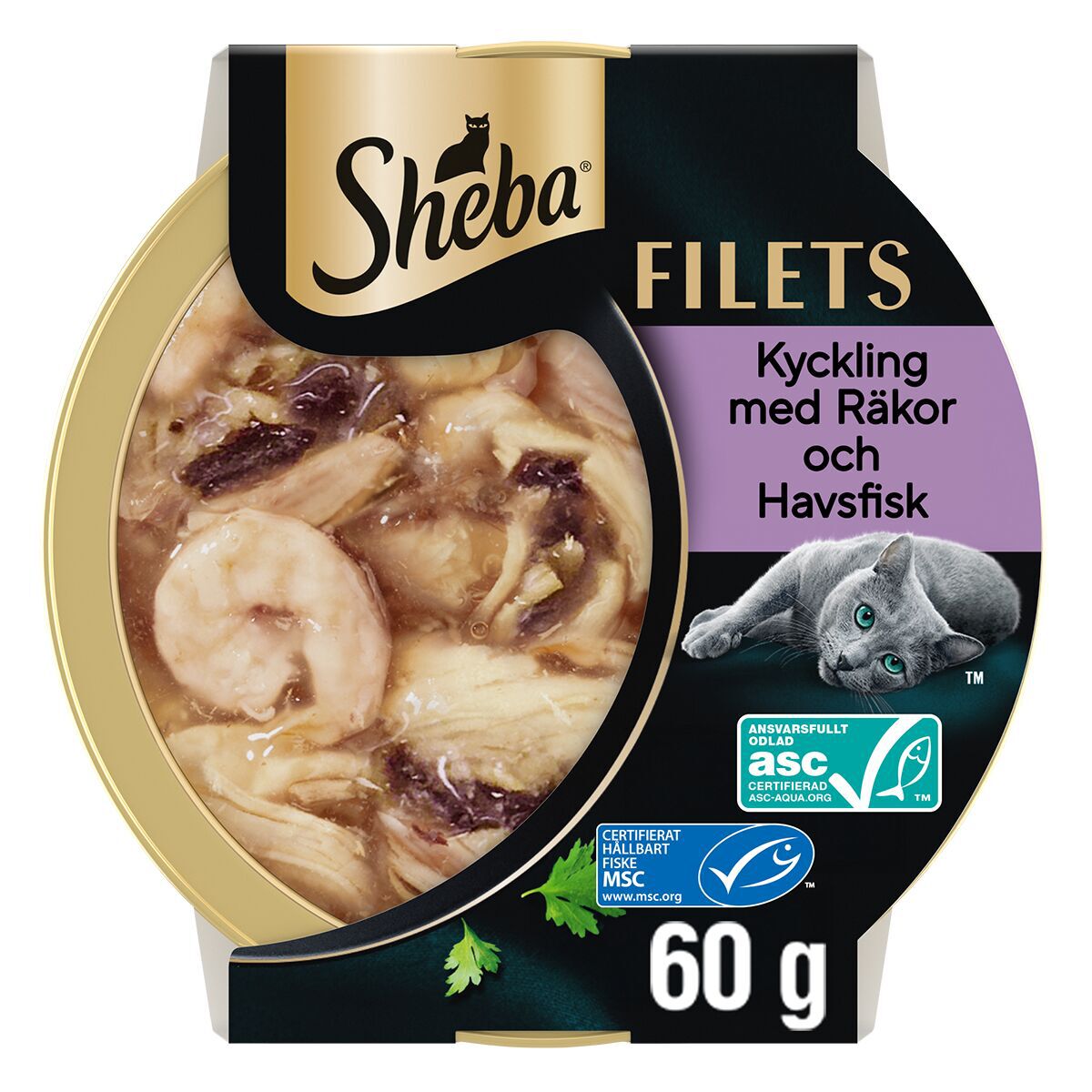 Sheba Kyckling, R&auml;ka och Fisk i S&aring;s 60 g