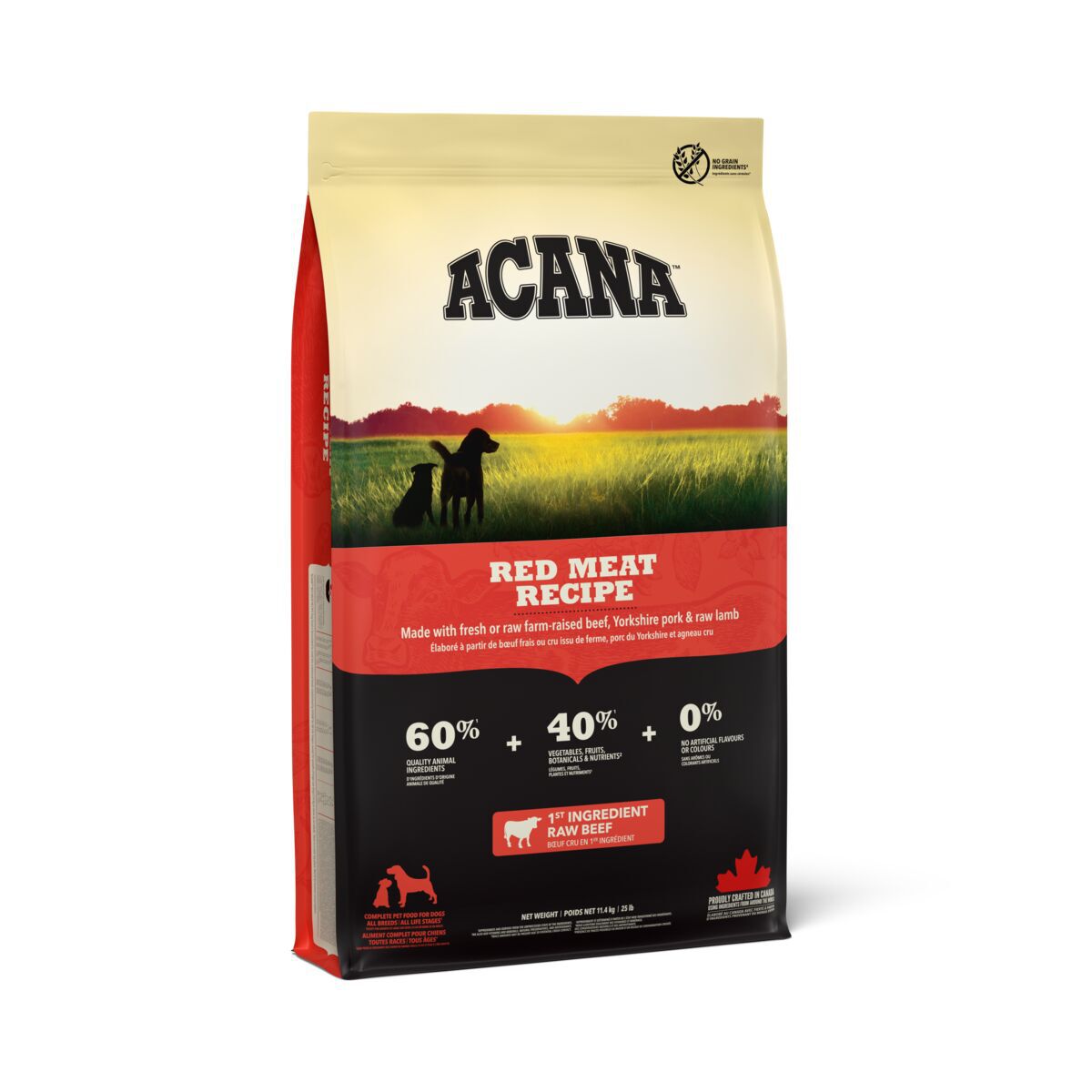 Acana Dog Adult Grain Free Red Meat Torrfoder till Hund