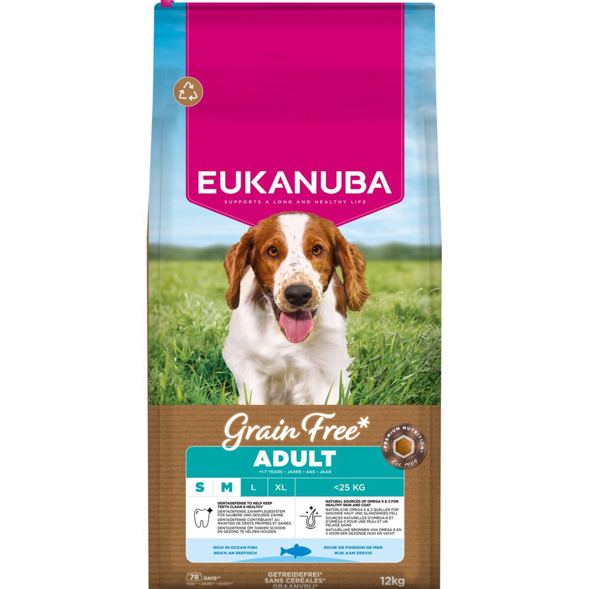 Eukanuba Dog Grain Free Adult Small & Medium Breed Ocean Fish