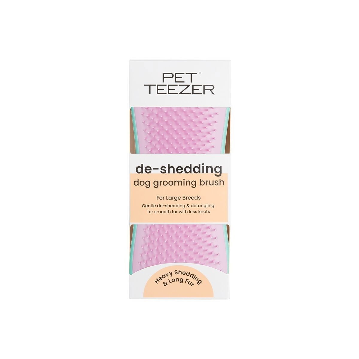 Pet Teezer De-Shedding Brush for undercoat purple & grey