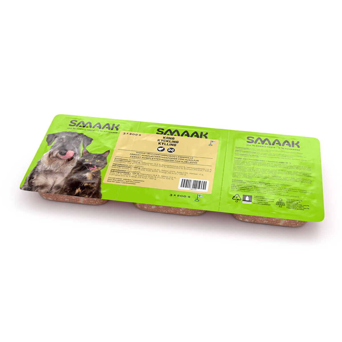 SMAAK Raw Complementary Chicken Minced Meat | Hund - Hundmat - Färskfoder & BARF till hund | DogStyle