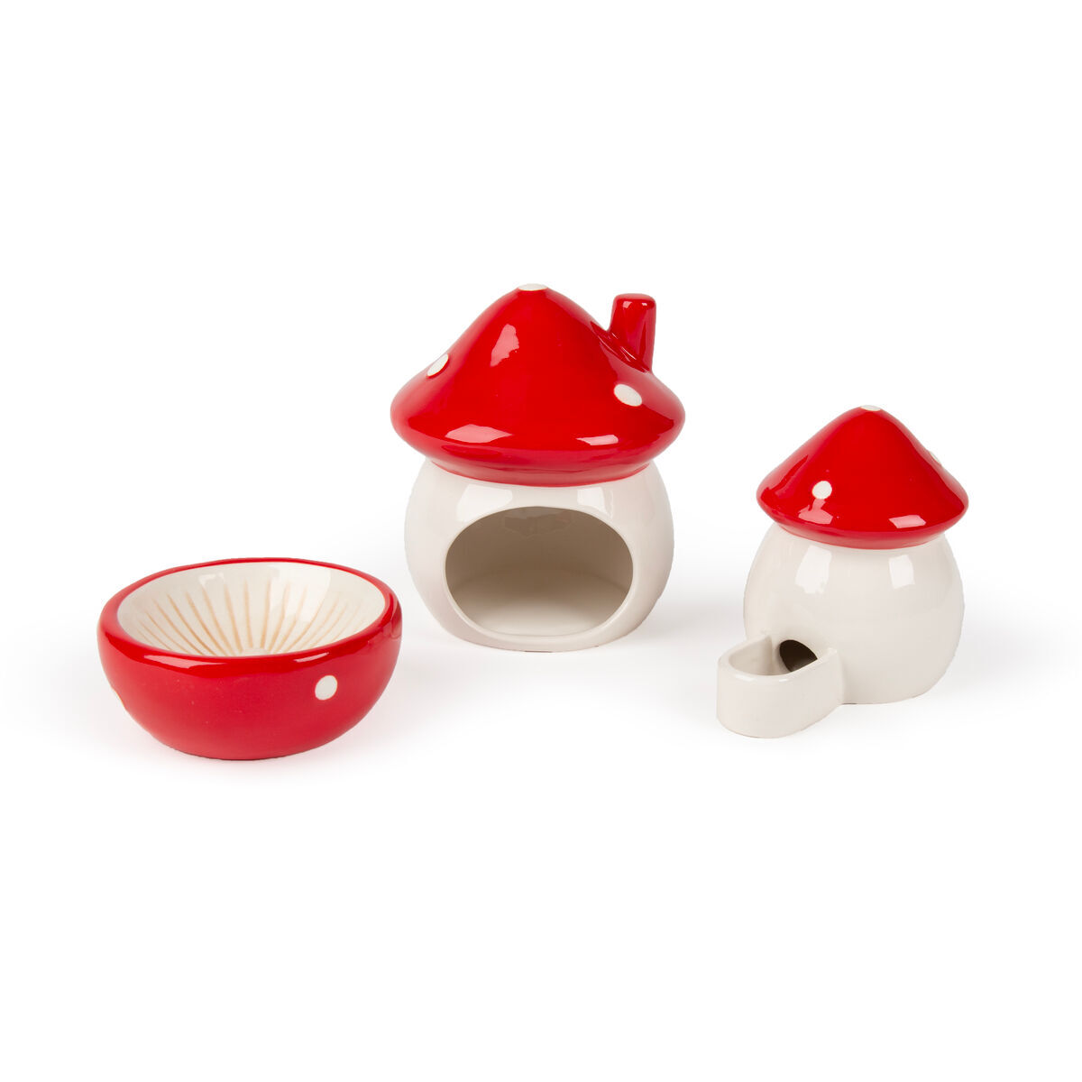 Scruffs Mushroom Ceramic Set Smådjurstillbehör