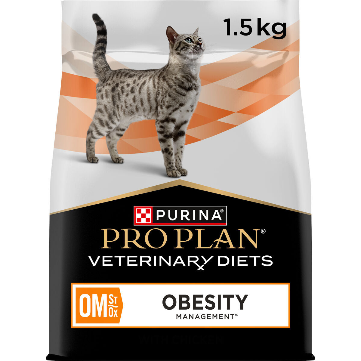 Purina Pro Plan Veterinary Diets Cat OM St/Ox Obesity Management 1,5 kg - Veterinärfoder för övervikt hos katt
