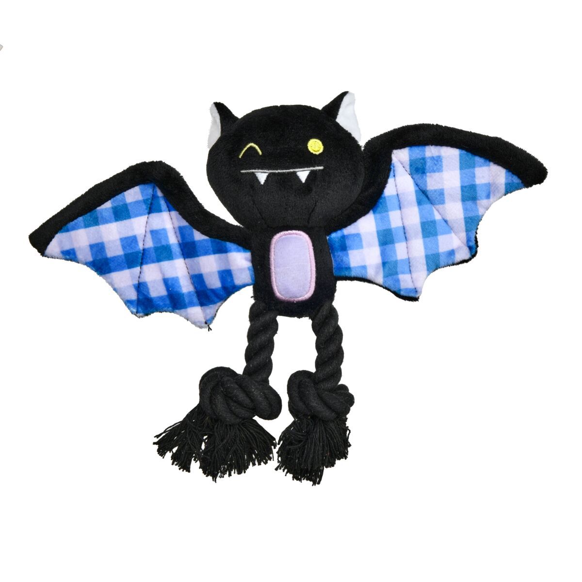 Little&Bigger Happy Halloween Fladdermus med Rep Hundleksak 20 cm
