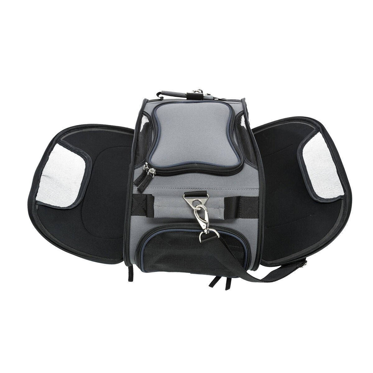 Trixie Wings airline carrier, grey/blue