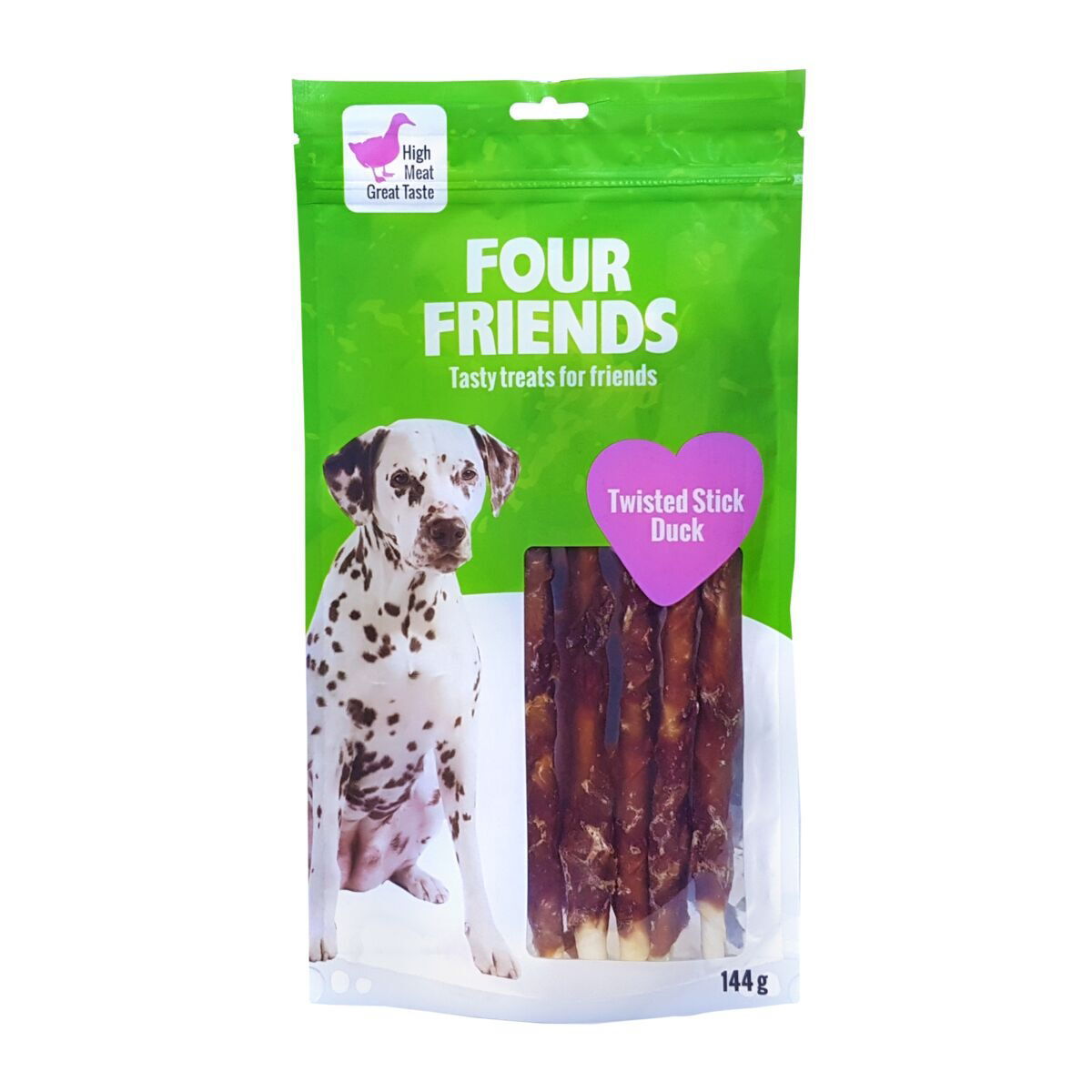 FourFriends Dog Twisted Stick Duck 25 cm