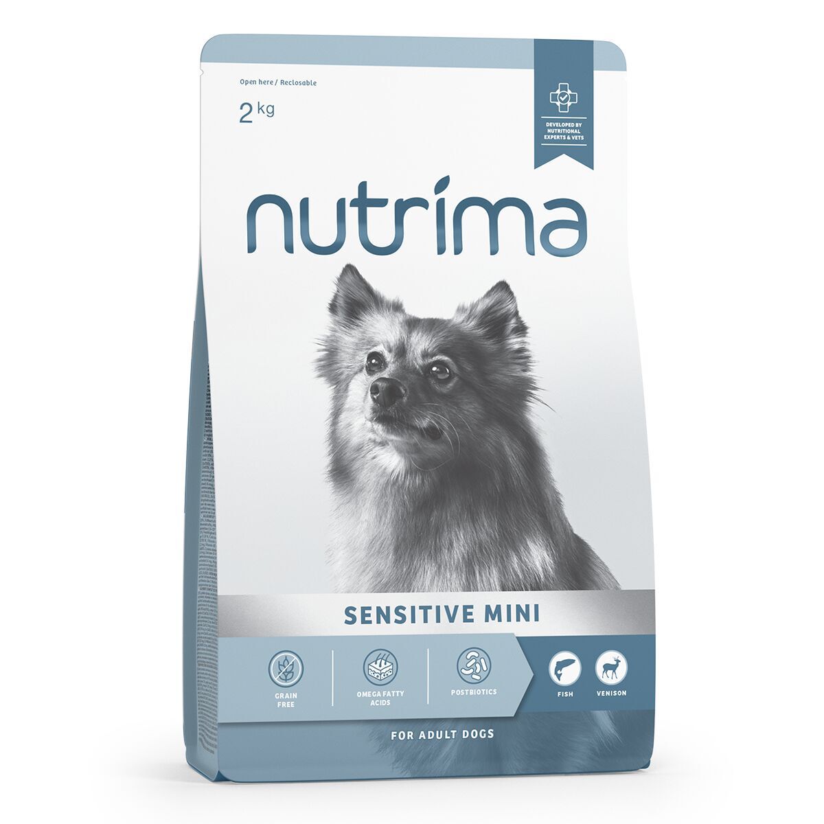 Nutrima Dog Adult Sensitive Mini Fish & Venison Torrfoder till Hund