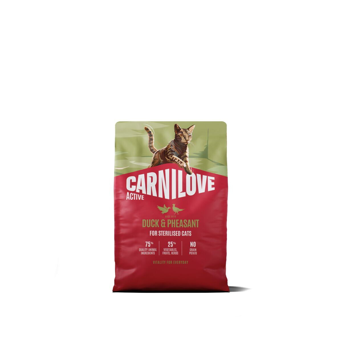CARNILOVE ACTIVE cat dry made with duck & pheasant for sterilised adult all breeds