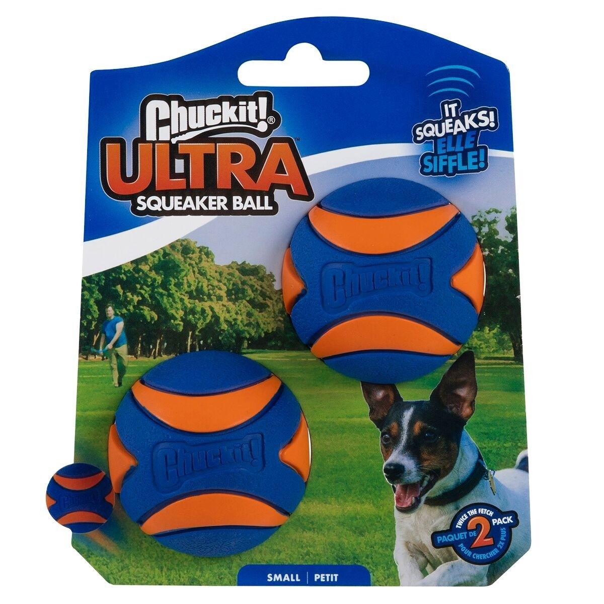 Chuckit ULTRA SQUEAKER BALL 2PK
