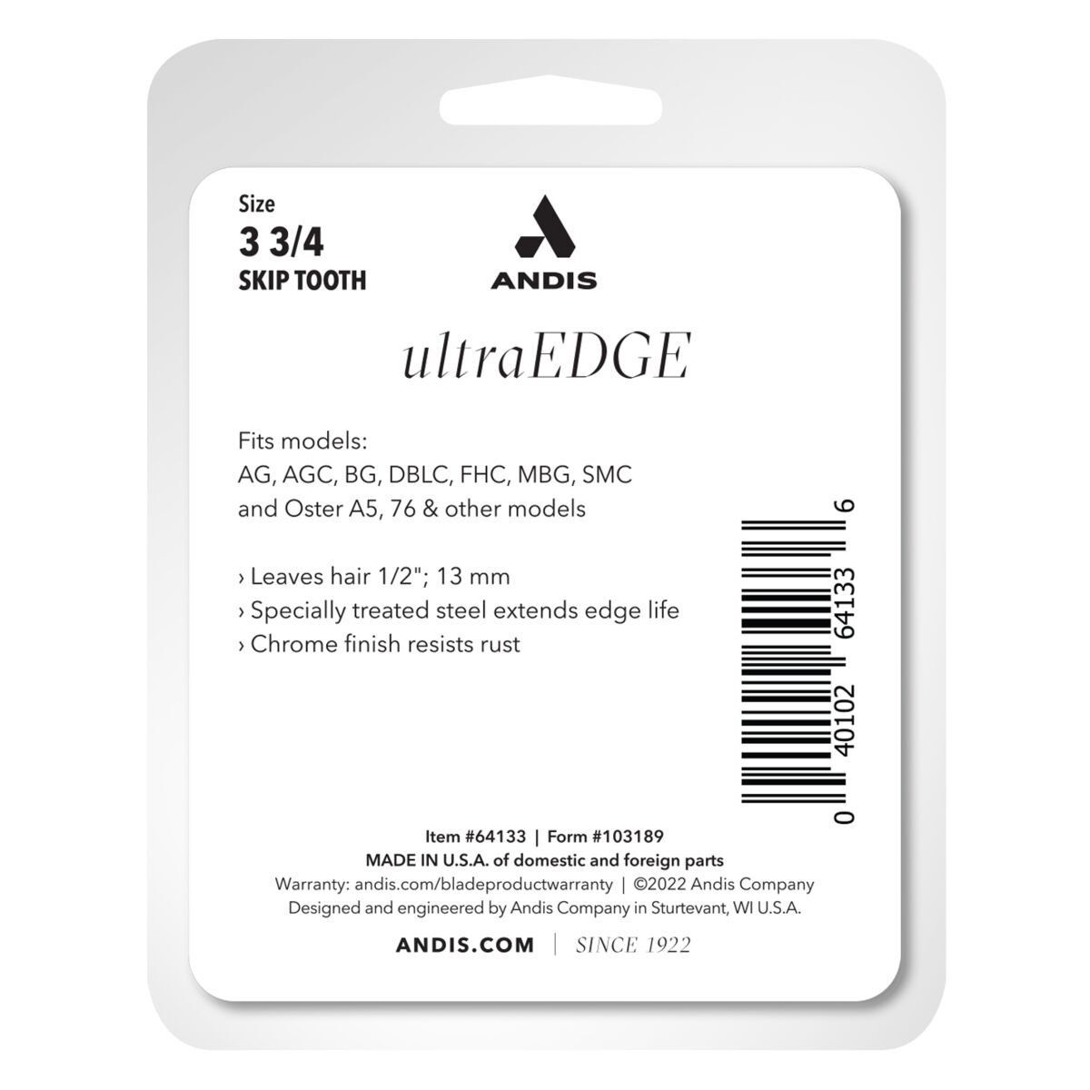 Andis UltraEdge skär 40, 0,25mm