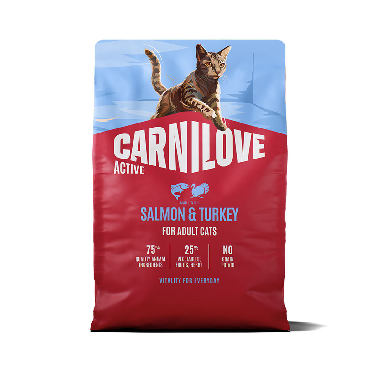 Carnilove Active Cat Dry Salmon & Turkey for Adult All Breeds - 2 kg