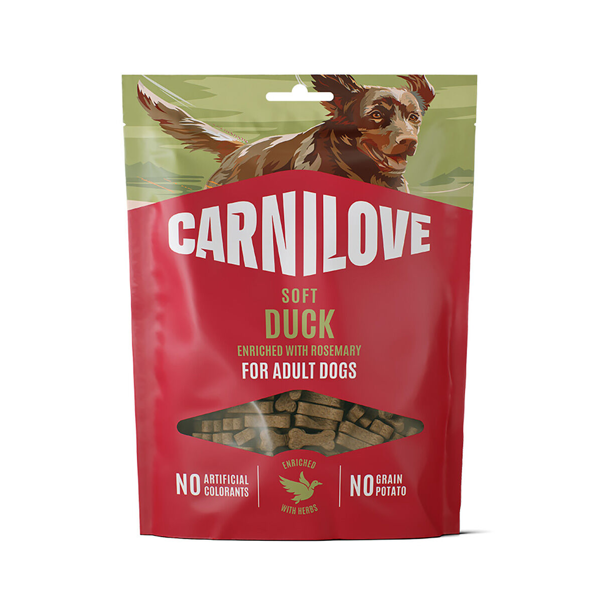 Carnilove Dog Soft Snack Duck enriched with Rosemary - 200 g