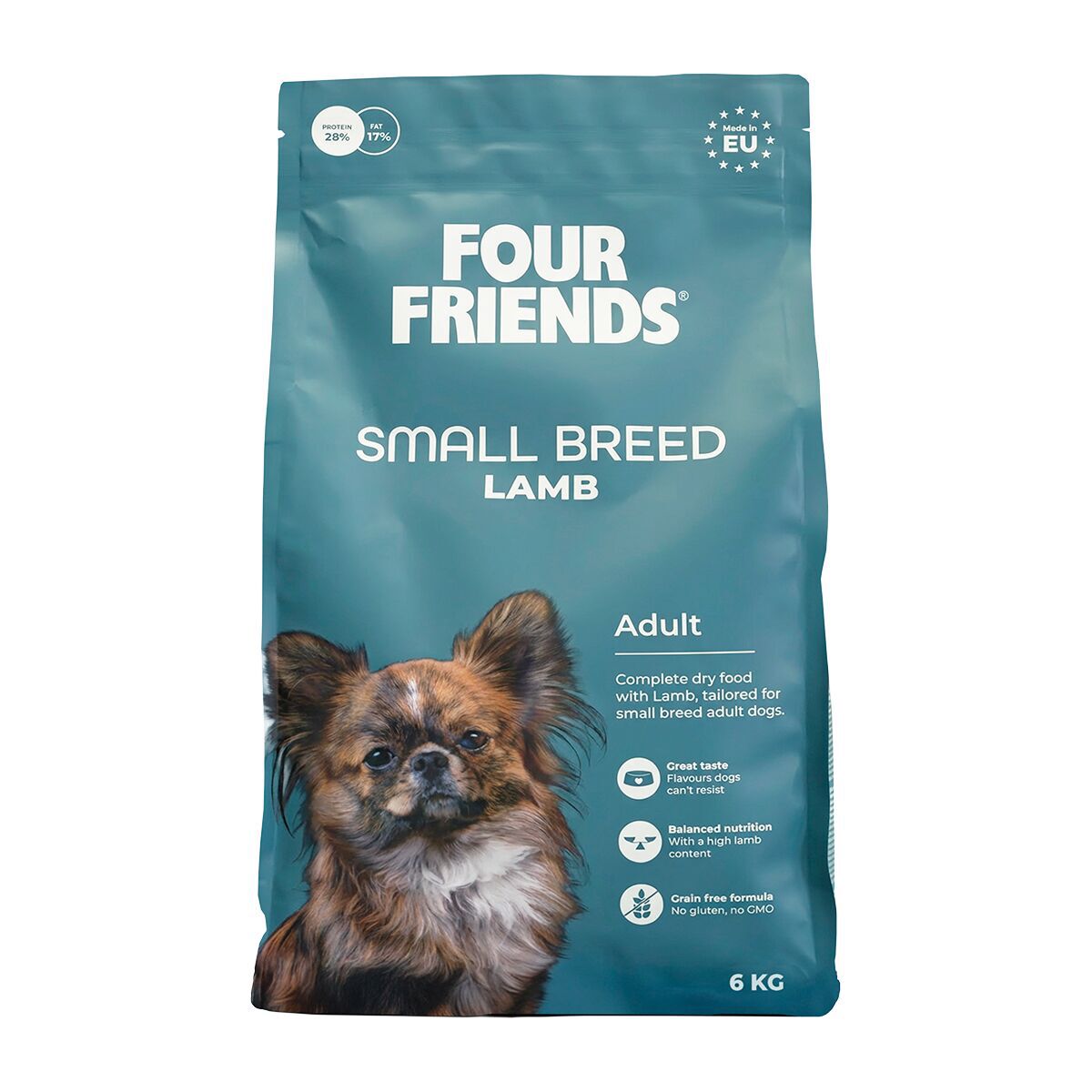 FourFriends Dog Small Breed Lamb Torrfoder till Hund | Hund - Hundmat - Spannmålsfri hundmat | DogStyle