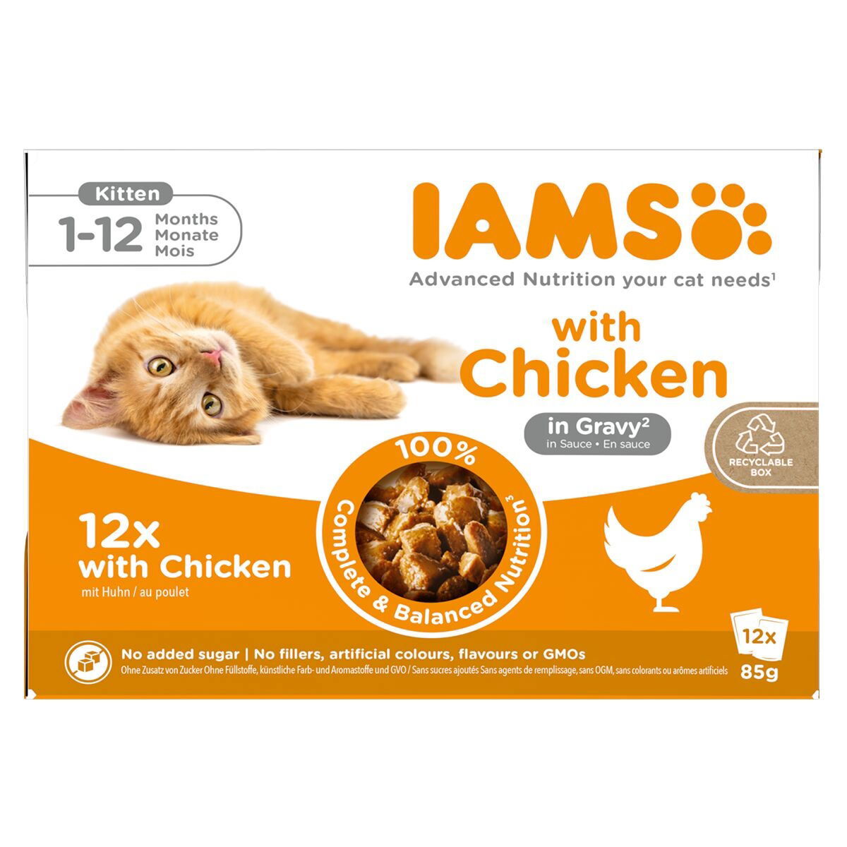 Iams Advanced Nutrition wet Kitten Gravy - Multibox 12