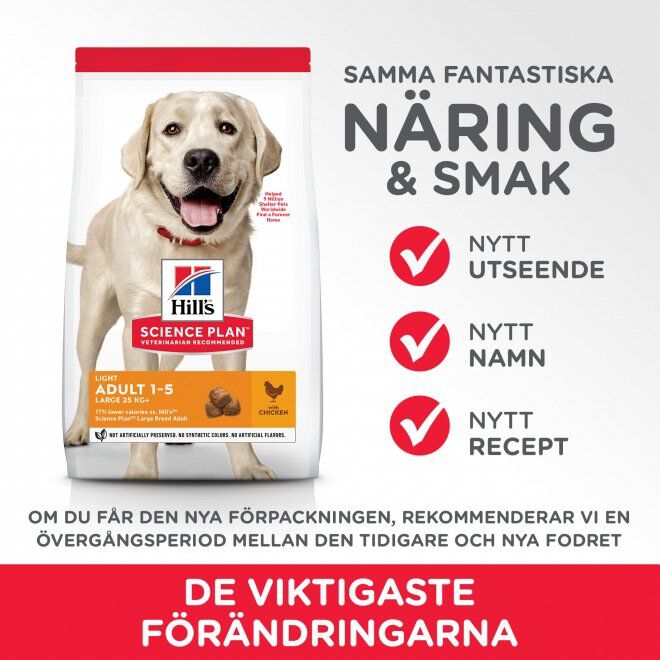 Hill's Science Plan Dog Adult Large Breed Light