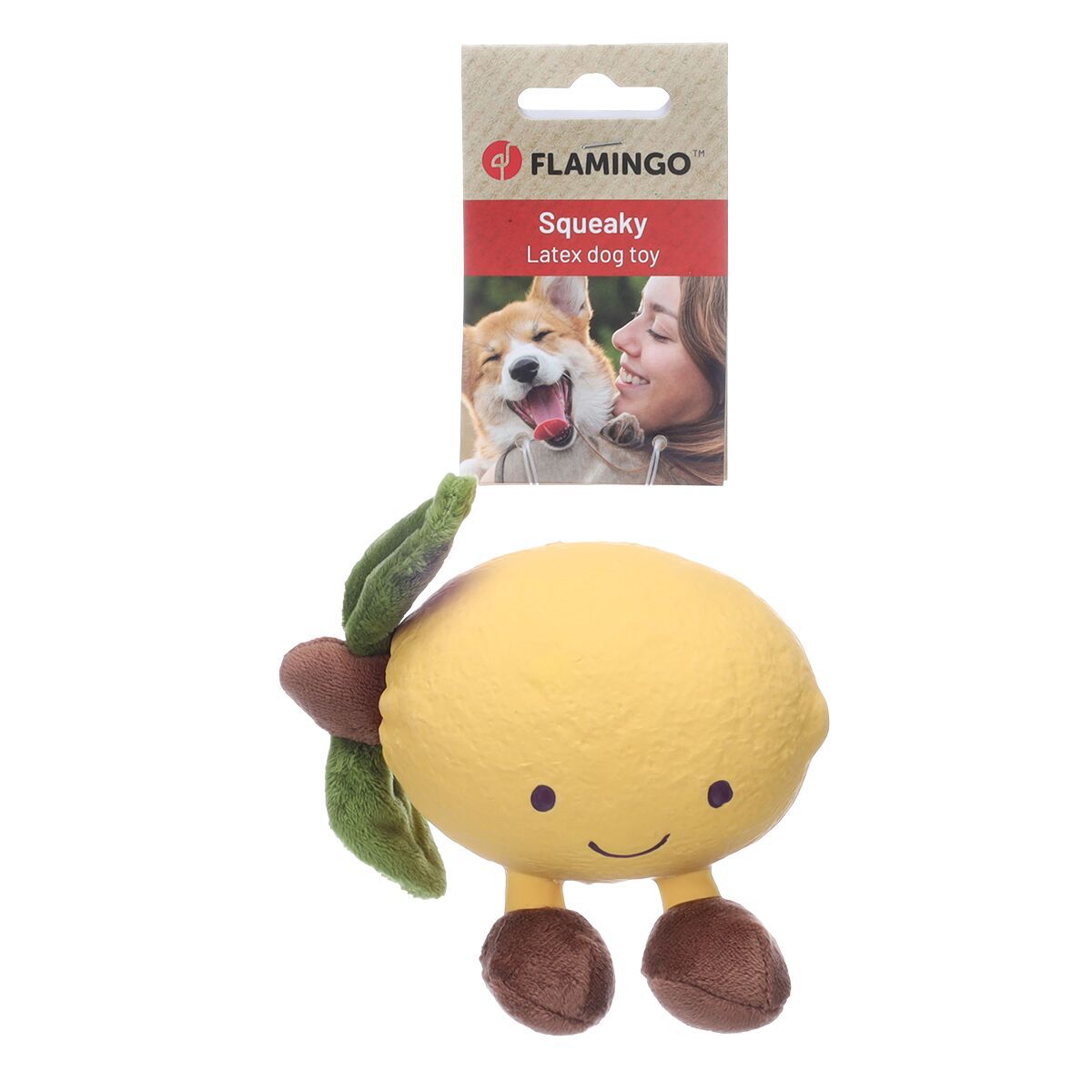 Flamingo Lemon Dog toy