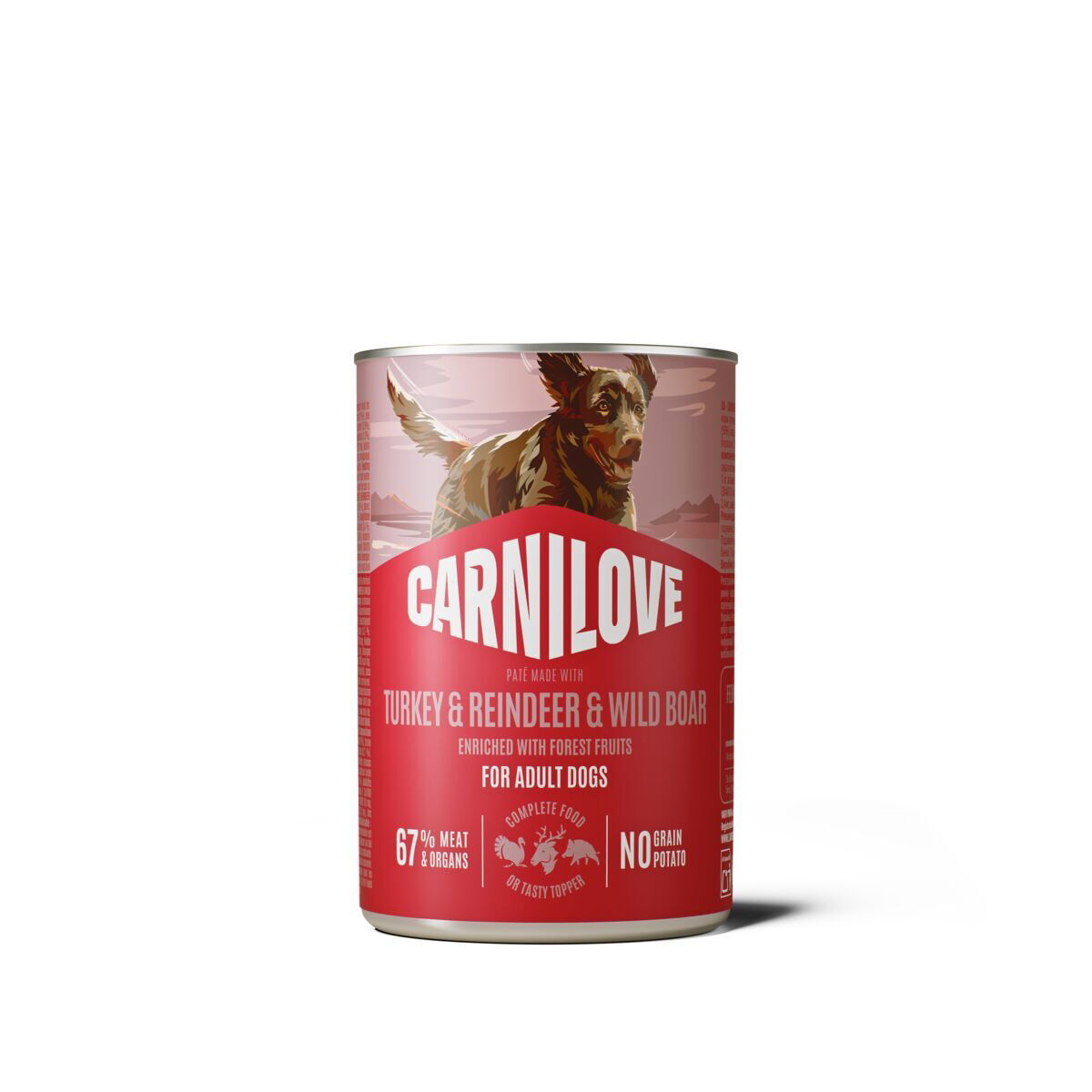 CARNILOVE dog CAN pate turkey & reindeer, wildboard