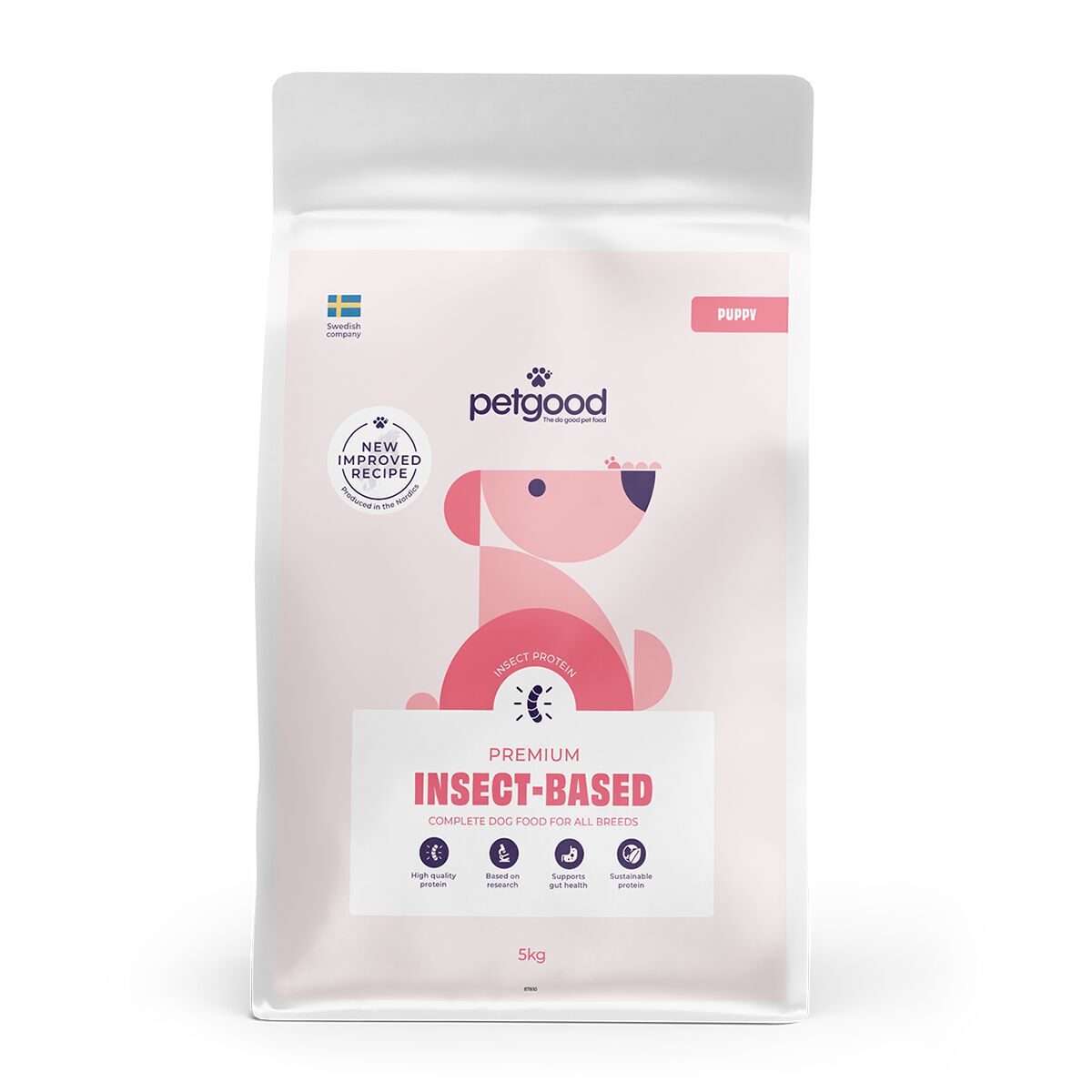 Petgood Puppy & Junior Valpfoder med Insektsprotein