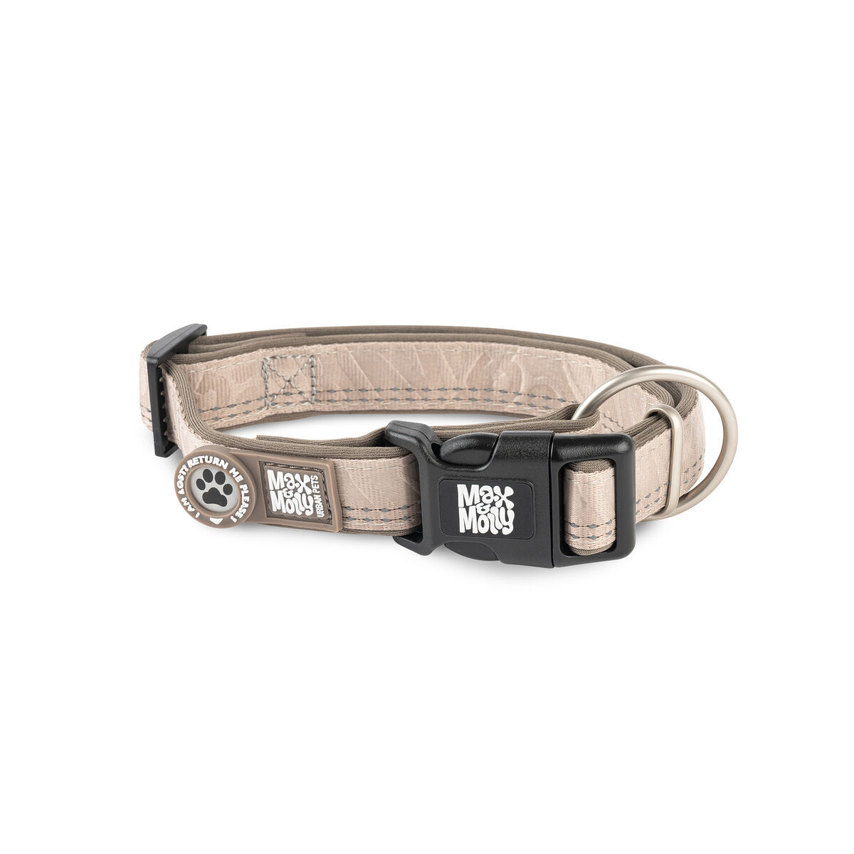 Max & Molly Smart ID Hundhalsband Matrix 2.0 Beige