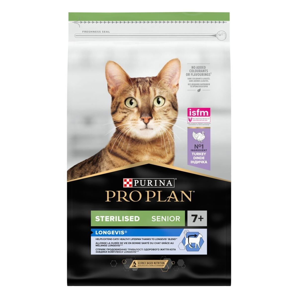 Purina Pro Plan Cat Senior Sterilised Longvis Turkey